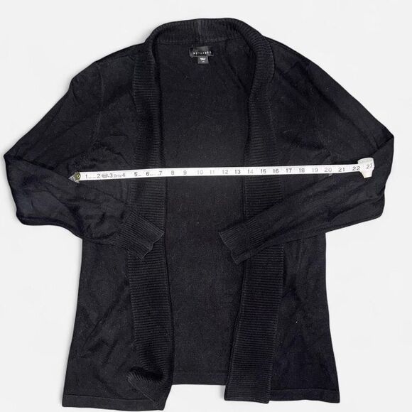 Black Shawl Collar Knit Cardigan - Picture 5 of 6